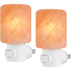 Himalayan Salt Crystal Salt Night Light – 2 Pack