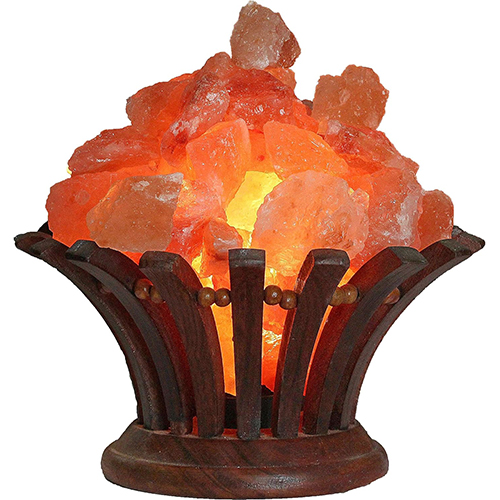 Stone Bouquet Himalayan Salt Lamp Bowl – Handcrafted Serenity & Warm Glow